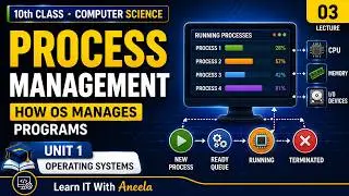 Process Management in Operating System | Class 10 New Computer Science | 2026 - Chapter  1 - Lec 3