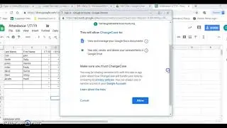 Google Sheets Add-on Change Case