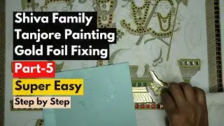 Learn Tanjore Painting: Shiva Family Painting Tutorial - Part 5 (Step-by-Step) | Traditional Art