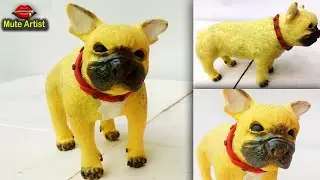 How to make a dog with clay | dog sculpture | Miniature Animal in Clay | cute animals made of clay