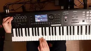 Playing Roland FA-06 synth lead