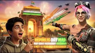 🇮🇳Republic Day Map Code & Password 🔑 Giveaway 💎 13 Year Subscriber Meet Up 🥺 | VIP GAMERS #freefire 