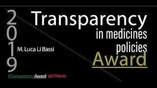 Transparency Award 2019 - Luca Li Bassi