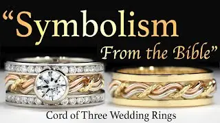 Diamond Cord of Three Wedding Ring Symbolism from the Bible - Woven Gold Rings by Todd Alan