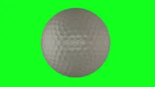 Green Screen | Chroma Key | 4K | Golf Ball