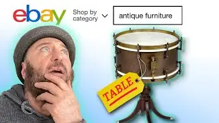 VERY RARE Vintage Drum Sold as Furniture?? Demo Included!