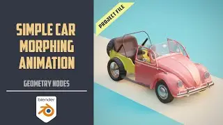 Simple car morphing animation using geometry nodes [BLENDER 3.0]