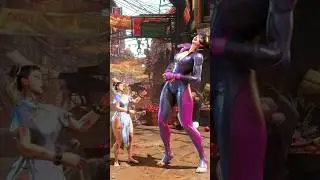 GIANT Juri vs Baby Chun-Li Time Over Win SF6 😆 Fun MOD