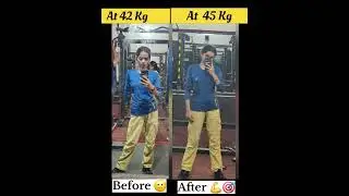 1 month Weight gain transformation 🧿💪 42 kg to Strong #shorts #weightgainjourney