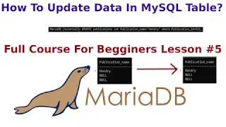 MaraiDB MySQL How To Update Data ? Update Statement in SQL In One field #5
