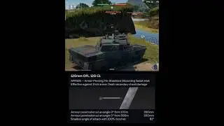 120mm APFSDS AMX-40 in War Thunder Mobile #warthunder #qirizyt #shorts