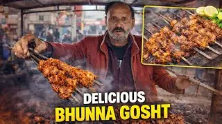 Old Man Special Bhunna Gosht | Legendary Street Food Pakistan | Pak Street BBQ | Desi Food Lover