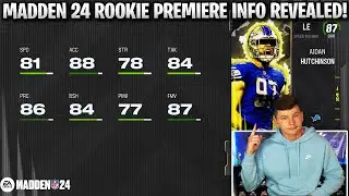 MADDEN 24 ROOKIE PREMIERE OVERALLS REVEALED! ROOKIE PREMIERE INFO!