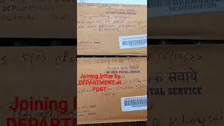 joining letter by SUPERINTENDENT OF POST OFFICE IMPHAL, MANIPUR