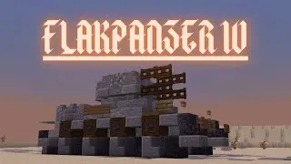 Minecraft: How to build a Tank in Minecraft (Flakpanzer IV Wirbelwind) Minecraft Tank Tutorial