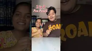 My Sister Vs Me : Who will make the best 2 in 1 Pen and Pencil #shorts
