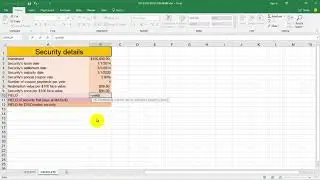 How to user the Financial Functions YIELD, YIELDDISC, YIELDMAT