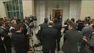 Gillard's first day as PM