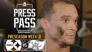 Holcomb, Wilson, Johnson, Lee on Preseason Game vs. Buccaneers | Press Pass | Pittsburgh Steelers