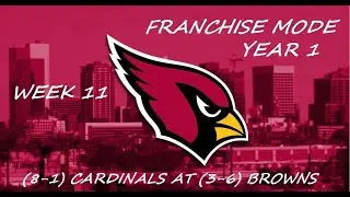 Madden 04: Arizona Cardinals Franchise Mode Year 1 - Week 11 at Cleveland Browns