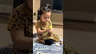 Self feeding ❤️ Enjoying yogurt 😄