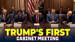 President Donald Trump's first Cabinet meeting |Elon Musk |DOGE |USA |America |Federal Workers