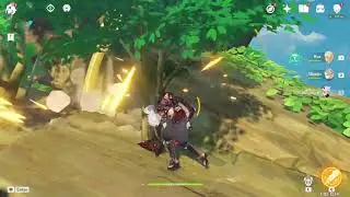 Itto in-game (Chopping Trees)