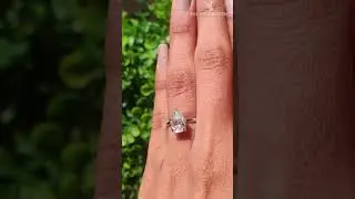 💍🧿Pear Shaped Ring Colourless Moissanite White Gold Engagement Ring Pear Cut Ring Engagement Ring 💕💎