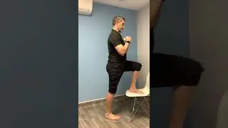Chair assisted calf raises