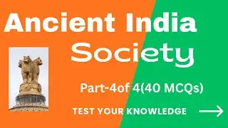 MCQs on Ancient Indian History -Society (Part-4) #generalstudies  #civilservicesexam  #tnpsc