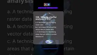 Q.108. GISP EXAM PREP&mdash;Buffer. #interview #gis #arcgis #arcgistutorial #arcgispro #quiz #exam #shorts