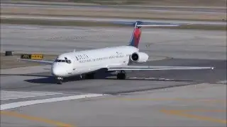 Delta MD-88 Detroit to Washington D.C. N931DL  | HD
