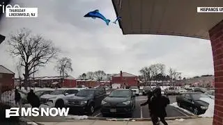 New Jersey elementary school students run from ICE