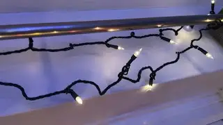 The 240 Set Of Konst Smide Warm White Clear Incandescent Mini String Lights Installed In The Bedroom