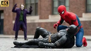 Unexpected Team-Up: Spider-Man & Batman Fight Against Joker | AI Superhero Film | Smash & Swing