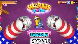 WORMS ZONE.IO BEST GAMING 2026|BIG SNAKE GAME PART 40 |  LINCOLN WORM #WORMSZONEIO @pingloveryt 
