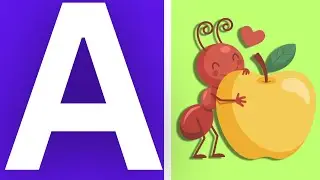 A For Apple Word Meaning learning for Kids | Kids Learning Video A For Apple