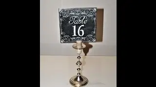 DIY wedding decoration tutorial | How to make a rustic table number | Sugarella Sweets Party