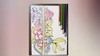Zentangle art | zentangle drawing | step by step zentangle #zentangle #zenith #zen #zenart #art 