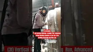 TIG WELDING VIA VERTICAL POSITION.Weaving welding  Run #ITI weldinG #welder