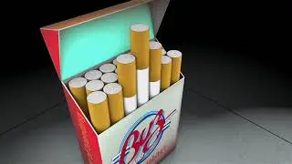 Maxon 4D 'cigarettes in box' animation
