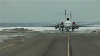 UTair Boeing 737 500 START UP,TAXI and TAKE OFF