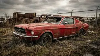ASMR Car Restoration 😱 Full Restoration of Abandoned 1967 Ford Mustang Fastback