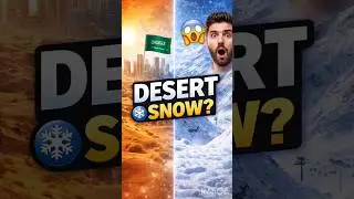 Saudi Arabia Desert Mein Snow Bana Raha Hai? 😱 #facts #riversystems #saudiarabia