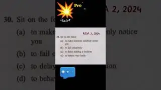 Crack NDA English with 1 PYQ Daily | NDA 2026 Preparation #ndaexam #tranding #feedshorts #nda2026