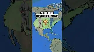 Por que os EUA entraram em guerra civil? #geografia #historia #guerracivilamericana