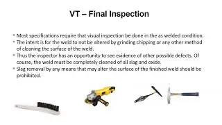 CWI Course - Module 10: Visual Inspection/NDE Methods and Symbols.