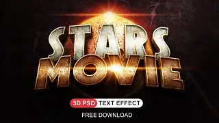 How to make 3D Cinematic PSD Text Effect | Graphics Design  |  Free Download  | Page - 303