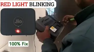 Jio fiber red light blinking problem | jio fiber no internet problem | jio fiber compliant generate