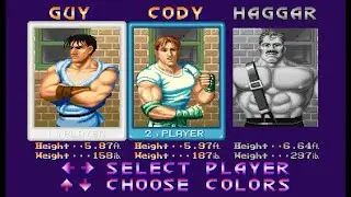 Final Fight SF2 89' CODY & GUY Longplay